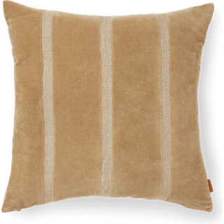 Ferm Living Senti Stripe pude 50x50 cm Dark sand-linen