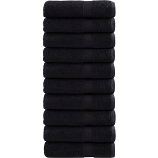 håndklæder SOLUND 10 stk. Premium 50x100 cm 600 g/m2 sort