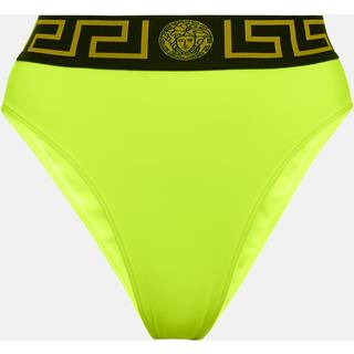 Versace Greca high-wasted bikini bottoms - yellow - XS