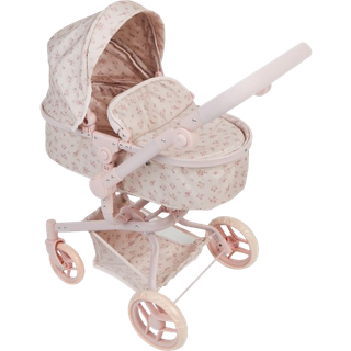 Stoy Blomstret 2-i-1 Dukke Klapvogn Lyserød 3-6 Y      Unisex