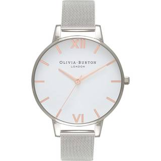 Olivia Burton Rose Gold & Silver Mesh Watch