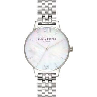 Olivia Burton Mother of Pearl Silver Bracelet Watch