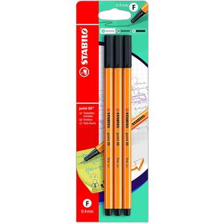 Stabilo STABILO Point 88 3 Pack Sort 270503