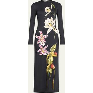 Oscar de la Renta Floral jersey maxi dress - multicoloured - XXXL