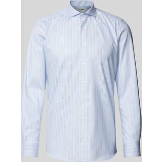 OLYMP Herren Hemd blau gestreift