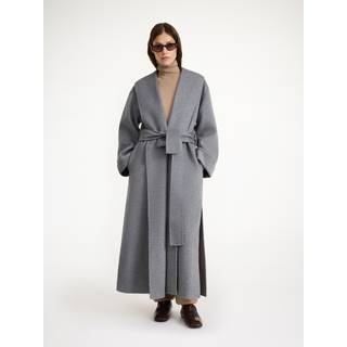 Trullem uldfrakke - Grey Melange - 40