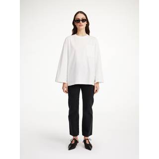 Fayeh Langærmet T-shirt, Soft White, L