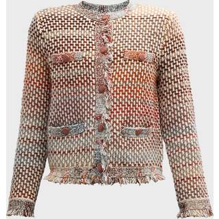 Veronica Beard Sariyah cotton and wool-blend knit jacket - multicoloured - L