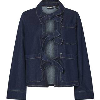 Pieces Bluse - Ofelia Bow - Medium Blue