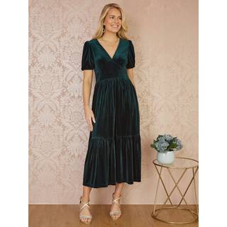 Yumi Velvet Midi KjoleEU 54 (UK 26)