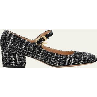 Gianvito Rossi Mary Ribbon 45 bouclÃ© Mary Jane pumps - black - EU 40.5
