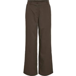 Vila - Vikami Hw Pants - Damebukser - Coffee Bean - 38