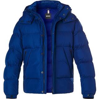 BOSS Black Herren Jacken blau unifarben