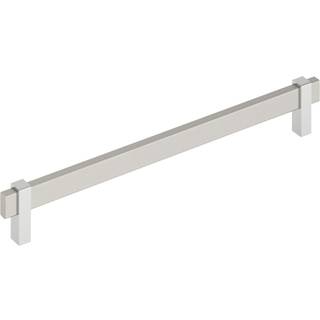 Amerock Mulino 10-1/16 tommer (256 mm) Center-to-center Satin Nikkel/Poleret kromkabinettræk BP36726G1026