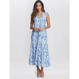 Gina Bacconi Gina Bacconi Blue Lolita Sleeveless Summer Dress
