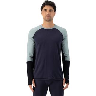 Mons Royale Men's Olympus Long Sleeve Dew/9 Iron/black, M
