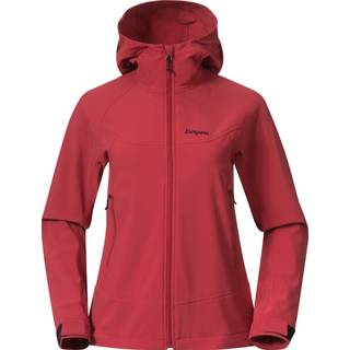 Bergans Women's Vaagaa Softshell Jacket Hood Crimson Red, M