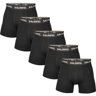 Salming 5-pak Soft Cotton Boxers With Logo - Black - X-Large