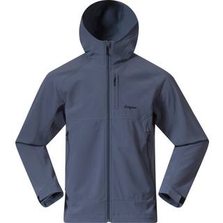 Bergans Men's Vaagaa Softshell Jacket Hood Granite Blue, S