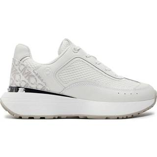 MK Ari Leather and Mesh Trainer - White - Michael Kors - EU 40