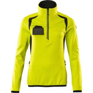 MASCOT ACCELERATE SAFE fleecetrøje med kort lynlås, hi-vis gul/sort - 2XL