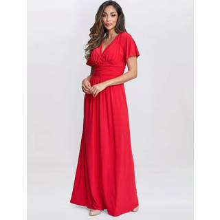 Gina Bacconi Gina Bacconi Red Elena Jersey Maxi Dress
