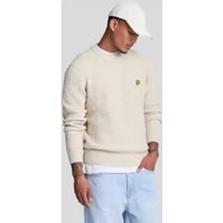 Lyle And Scott Waffle Knit Jumper Cream