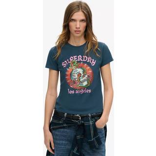 Superdry Superdry 100% Bomuld Tattoo Rhinestone Fitted T-shirt