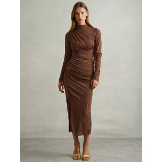 Reiss Kelly Jersey Ruched Midi KjoleEU 40 (UK 12)