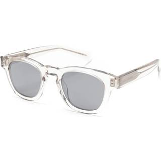 SAINT LAURENT Unisex SAINT LAURENT SL 746 004 Solbriller Acetat Beige Sølv Rund
