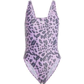 Essentials Animal Print U-Back badedragt - Preloved Purple / White - 32