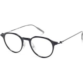 Montblanc Mand MB0355O 001 Optiske stel Injiceret Sort Transparent Rund