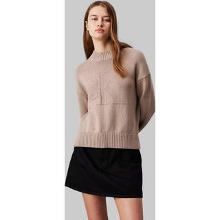 Calvin Klein Intarsia Løs TrøjeMiddel