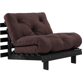 Roots 90 Sovesofa Fra Karup Design i Massiv FSC Fyrretræ | Japandi - Sort - Brun