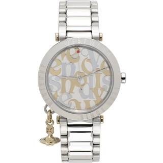 Vivienne Westwood Silver Logo Monogram Orb Bracelet Watch - Silver