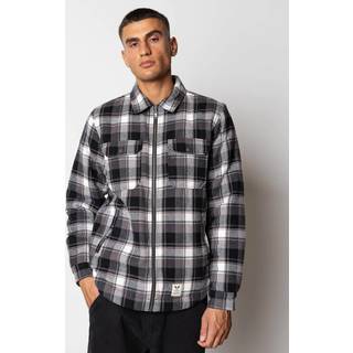 Fat Moose Holger Ternet Overshirt Sort / Ecru - S