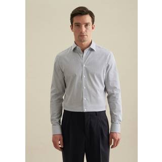 Seidensticker Herren Hemd blau Slim Fit