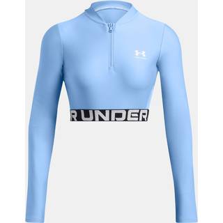 Langærmet T-shirt Under Armour HeatGear Rib 1/4 Zip LS 1388692-465 Størrelse L