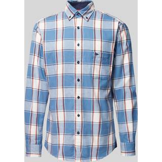 Fynch-Hatton Herren Hemd blau kariert