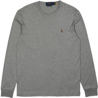 Polo Ralph Lauren Herren Longsleeve grau meliert Slim Fit