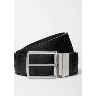 Bottega Veneta - 4cm Reversible Intrecciato Leather Belt - Men - Black - EU 85