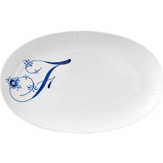 Royal Copenhagen Alfabet oval tallerken F 23 cm