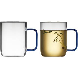 Torino Glaskrus 2 stk. fra Lyngby Glas - Blå farve - Glas