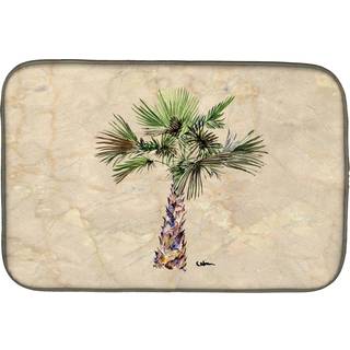 """" Caroline's Treasures Palm Tree Dish Drying Mat 14 """" """" X 21 """" """" Multicolor """"