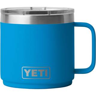 Yeti Rambler 14 oz Stabelbar krus Vacuum Isoleret rustfrit st?l med magslider l?g Big Wave Blue