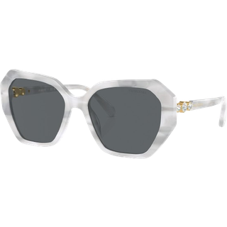 Swarovski SK6017 104287 56 Solbriller Kvinder Hvid - White - 56mm