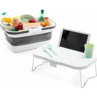 Pickning Sammenklappelig picnickurv med bakkebord 47,3 x 29 cm