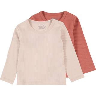 Minymo Børne Langærmet t-shirt i økologisk bomuld - Canyon Rose - 68
