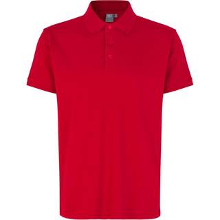 ID Piqué Polo Trøje Stretch Rød