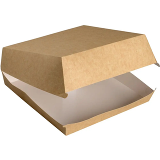Madboks til smørrebrød 22x22x8,5cm 4100ml pap m/hængslet låg